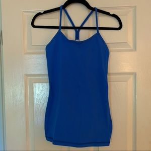 Blue lululemon Racerback Tank W/ Built in Bra